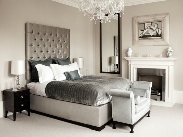 Thiết kế phòng ngủ thật sang trọng với màu bạc