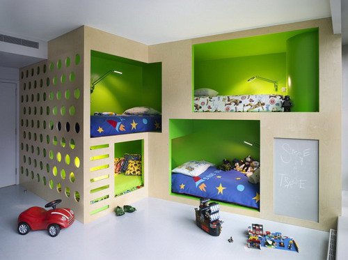 Thiết kế giường tầng dành cho phòng ngủ của trẻ