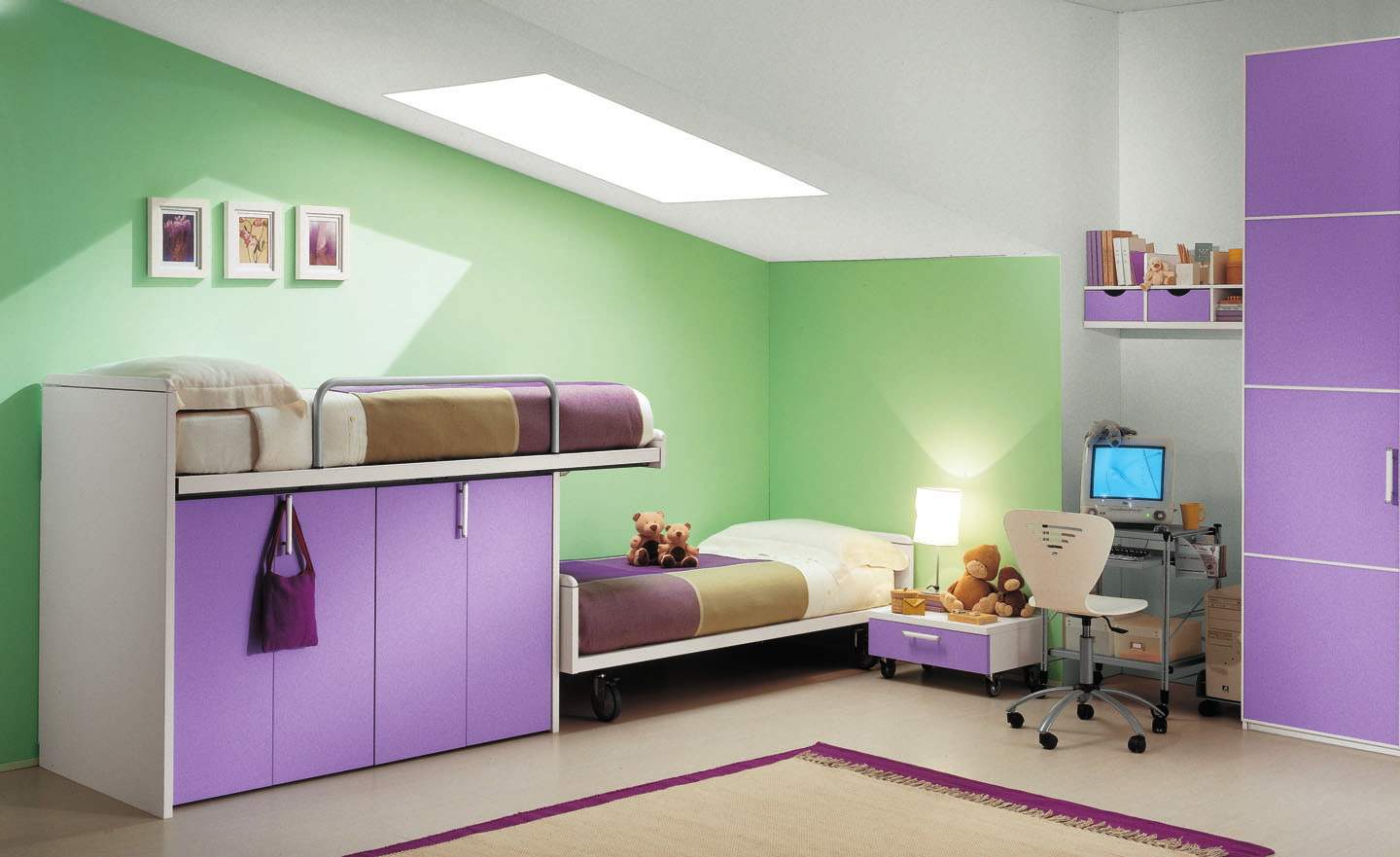 Thiết kế đơn giản cho phòng ngủ của bé