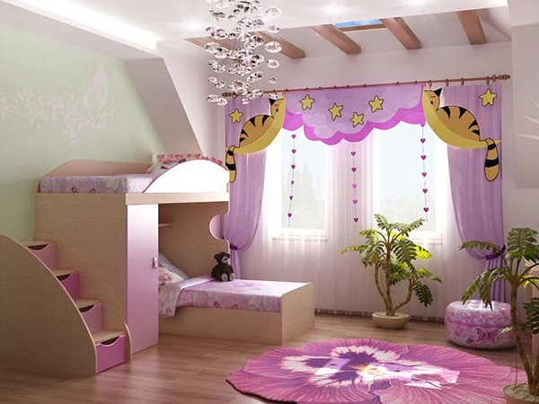 Phòng ngủ cinh xắn cho bé gái
