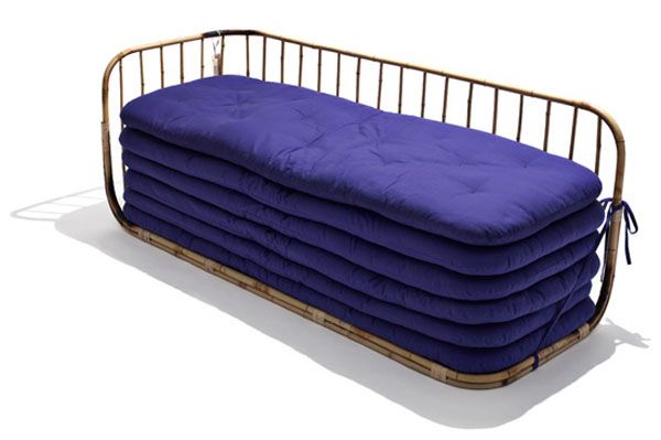 Giường nệm sofa ấn tượng cho phòng khách
