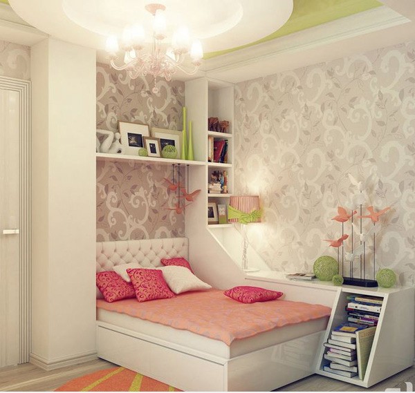 Phòng ngủ đầy nữ tính cho bé