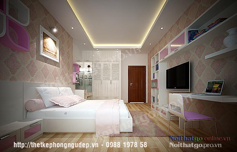 Trang trí phòng ngủ với ảnh treo tường.